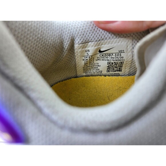 Nike Kobe Mamba Fury Lakers Home Basketball Shoes Men\'s 5 White Purple Sneakers main image 4